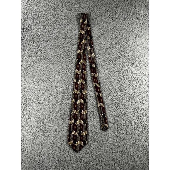 Robert Talbott Neck Tie Hand Sewn Finest Silk Made In USA Geometric - Picture 2 of 6